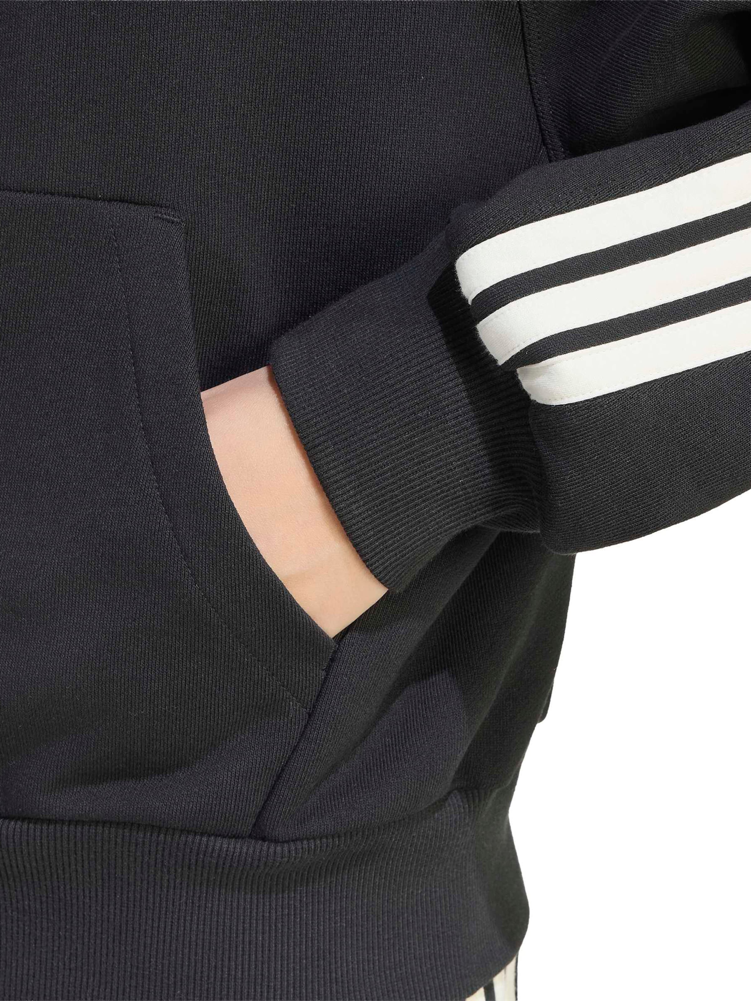 ADIDAS SPORTSWEAR Спортна жилетка с качулка 'AK' в черно