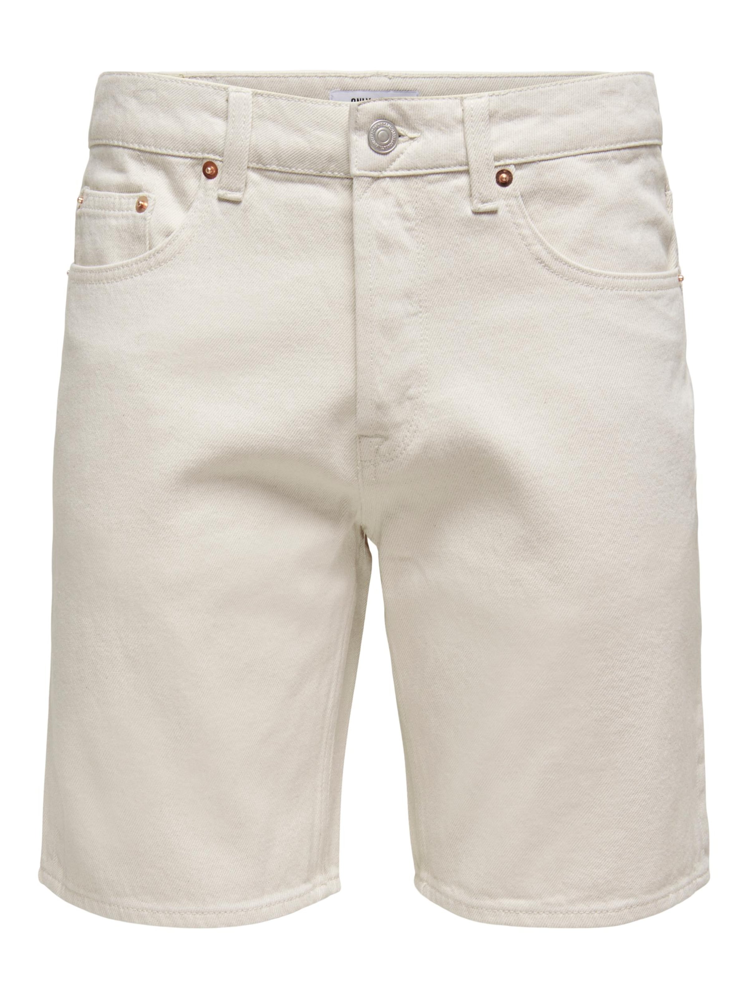 Only & Sons Jeans 'Edge' in White denim, Item view