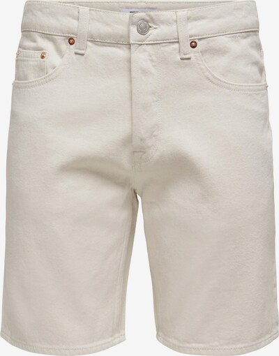 Only & Sons Calças de ganga 'Edge' em branco denim, Vista do produto