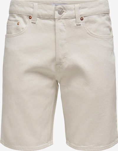 Only & Sons Jeans 'Edge' in White denim, Item view