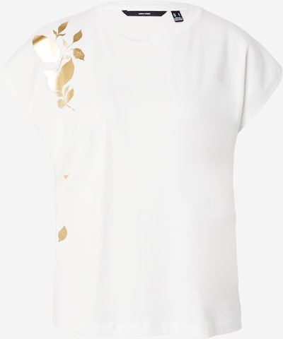 VERO MODA T-Shirt 'FITA AVA' in gold / weiß, Produktansicht