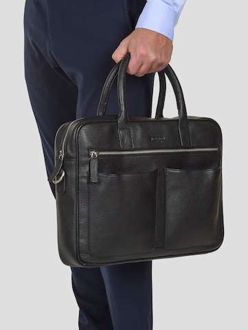 Howard London Laptoptasche 'Laptop Bag Sam Black'‌‌‌‌‌‌‌ in Schwarz: Vorderseite