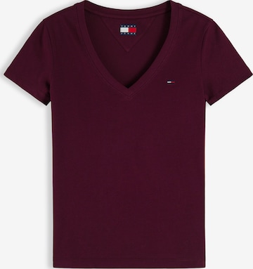 Tommy Jeans Тениска в лилав: отпред