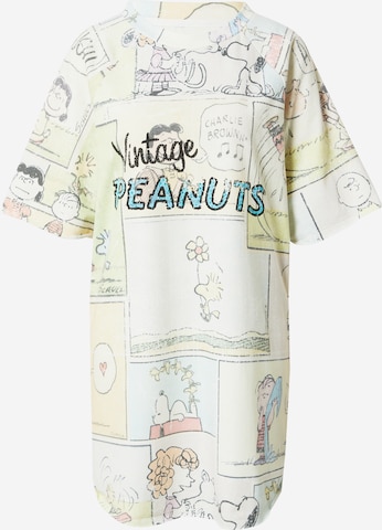 Frogbox Φόρεμα 'Vintage Peanuts' σε κίτρινο: μπροστά