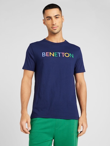 UNITED COLORS OF BENETTON Μπλουζάκι σε μπλε: μπροστά
