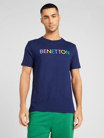 UNITED COLORS OF BENETTON Shirt in Blue: front