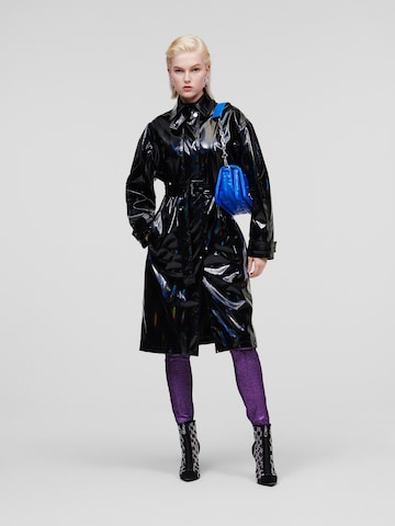 Karl Lagerfeld Płaszcz przejściowy 'Iridescent' w kolorze czarny