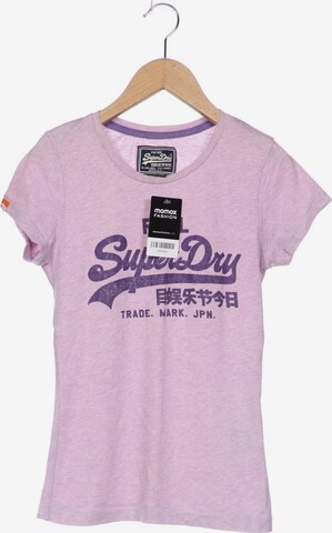 Superdry Top & Shirt in XS in Purple: front