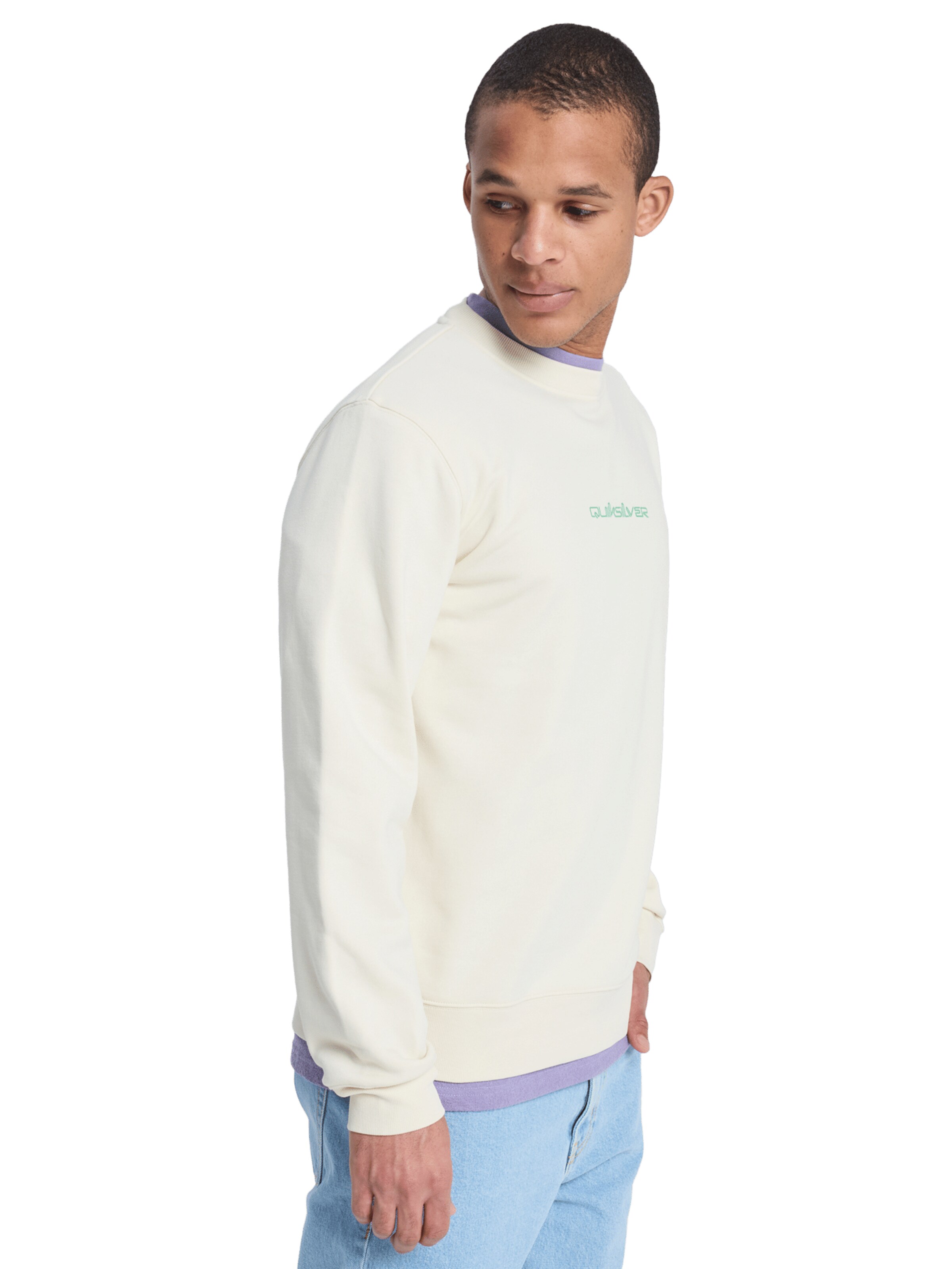 QUIKSILVER Sweatshirt 'Graphic' in Beige