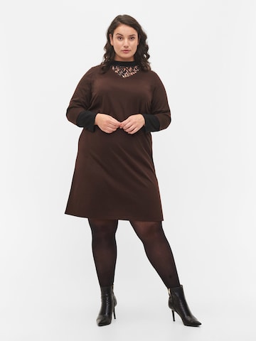 Zizzi Dress 'DEANNA' in Brown