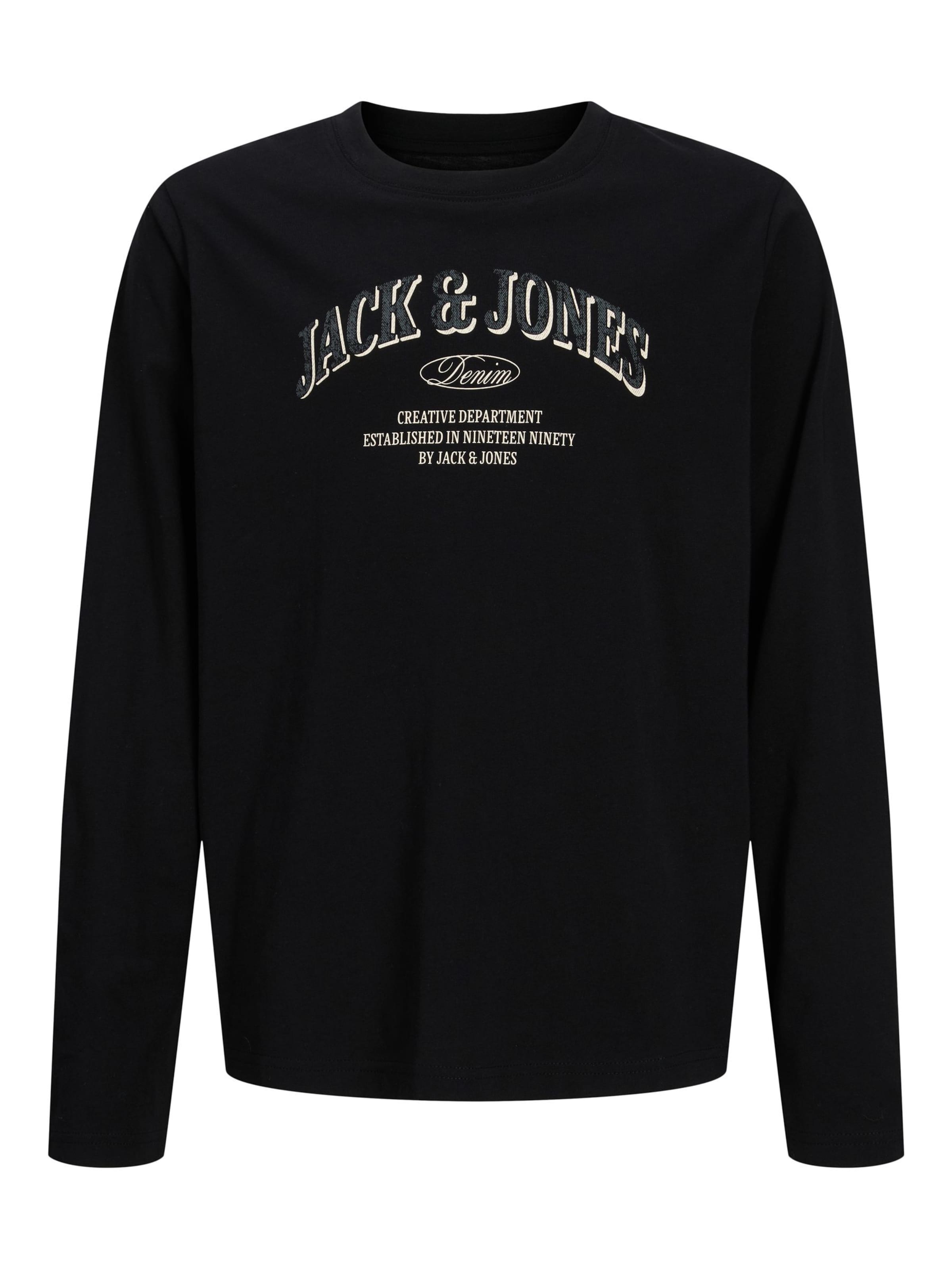 Jack & Jones Junior Shirt 'JJEDENVER' in Black: front