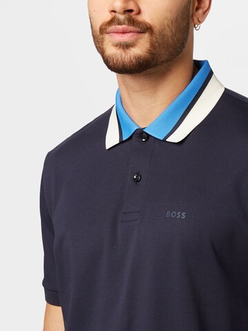 BOSS Black Poloshirt 'Parlay' in Blau