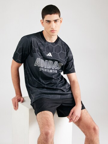 ADIDAS SPORTSWEAR Performance shirt 'Tiro' in Black: front