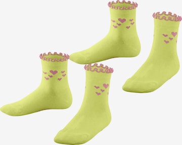 ESPRIT Socken 'Lovely Heart 2-Pack' in Gelb: Vorderseite