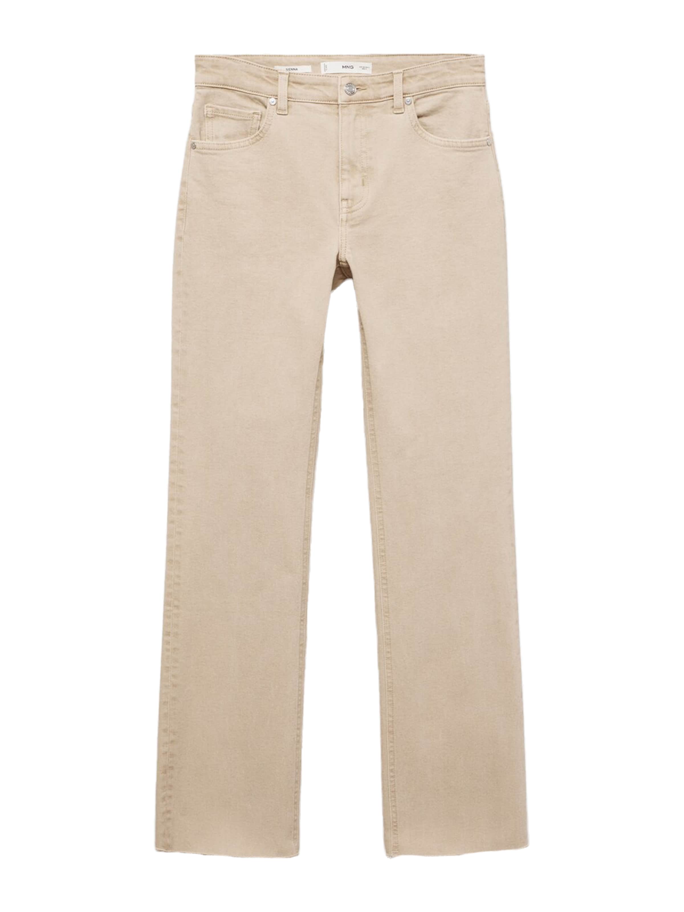 MANGO Regular Jeans 'SIENNA' in Beige: front