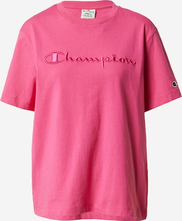 T-shirt Champion Authentic Athletic Apparel en rose : devant
