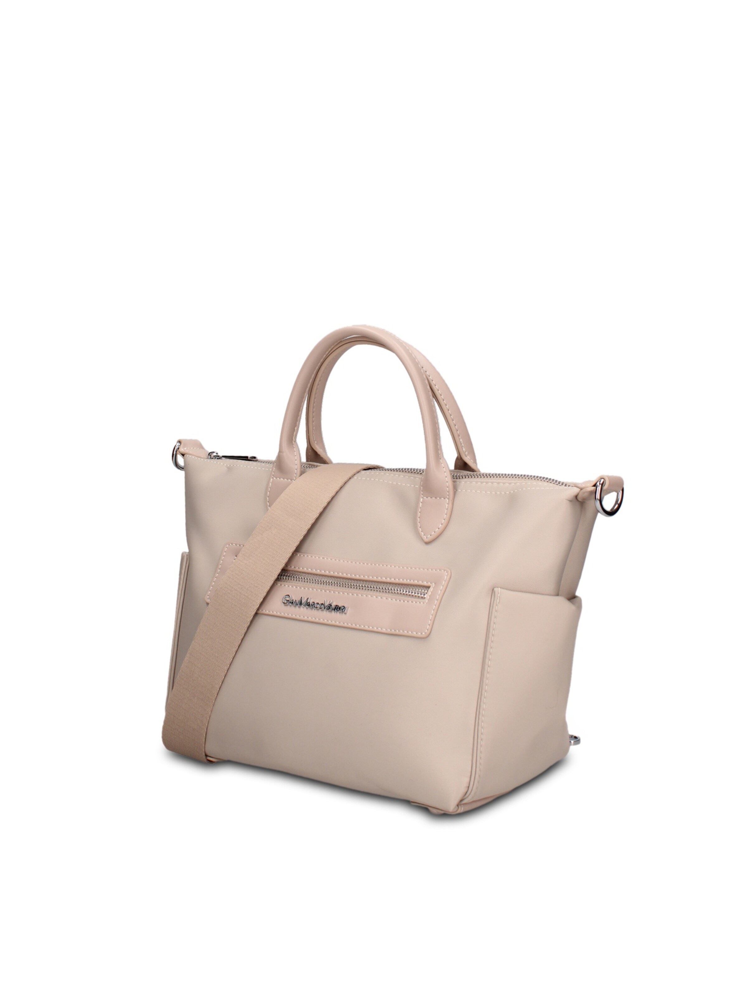 Borsa a mano 'Borsa a Mano Donna Lunara Elite Vegan Leather - Versatile e Sostenibile' di GianMarco Venturi in beige: frontale