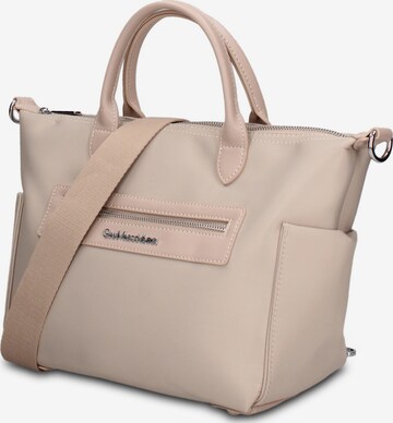 Borsa a mano 'Borsa a Mano Donna Lunara Elite Vegan Leather - Versatile e Sostenibile' di GianMarco Venturi in beige: frontale