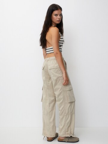 Pull&Bear Loose fit Cargo Pants in Beige