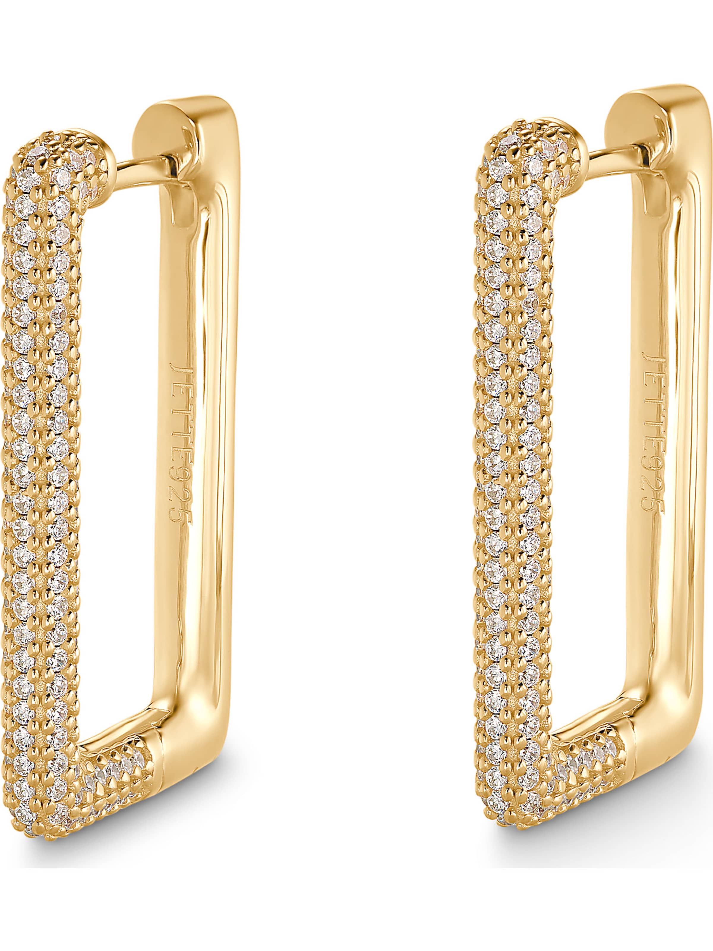 JETTE Ohrringe in Gelb: Vorderseite