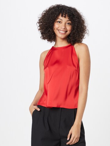 Warehouse Top in Rood: voorkant