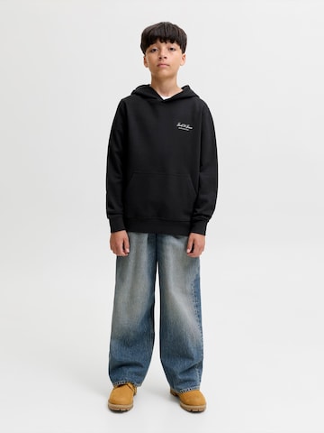 Bluză de molton 'JJEARCHIVE' de la Jack & Jones Junior pe negru
