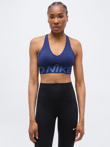 Bustier Soutien-gorge de sport 'NP SCULPT' NIKE en bleu : devant