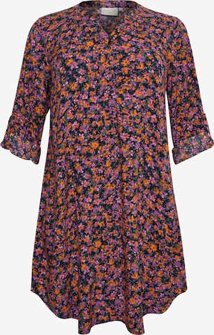 KAFFE CURVE Shirt dress 'milana ' in Mixed colours: front