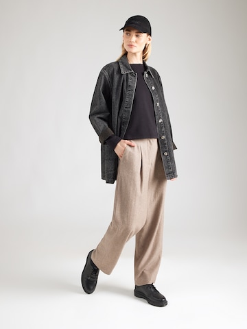 Bluză de molton de la s.Oliver pe negru