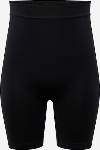 ONLY Carmakoma Skinny Shorts in Schwarz: predná strana