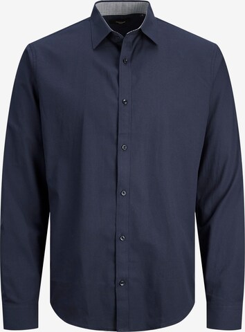 JACK & JONES Button Up Shirt 'BELFAST' in Blue: front