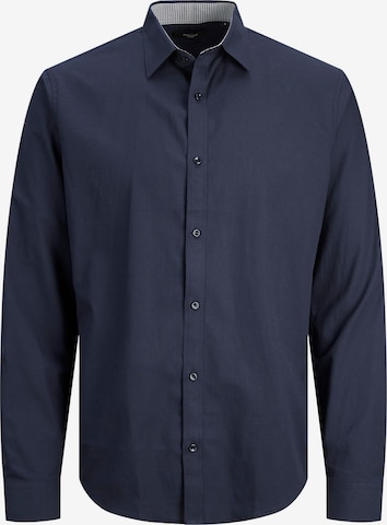 JACK & JONES Button Up Shirt 'BELFAST' in Blue: front