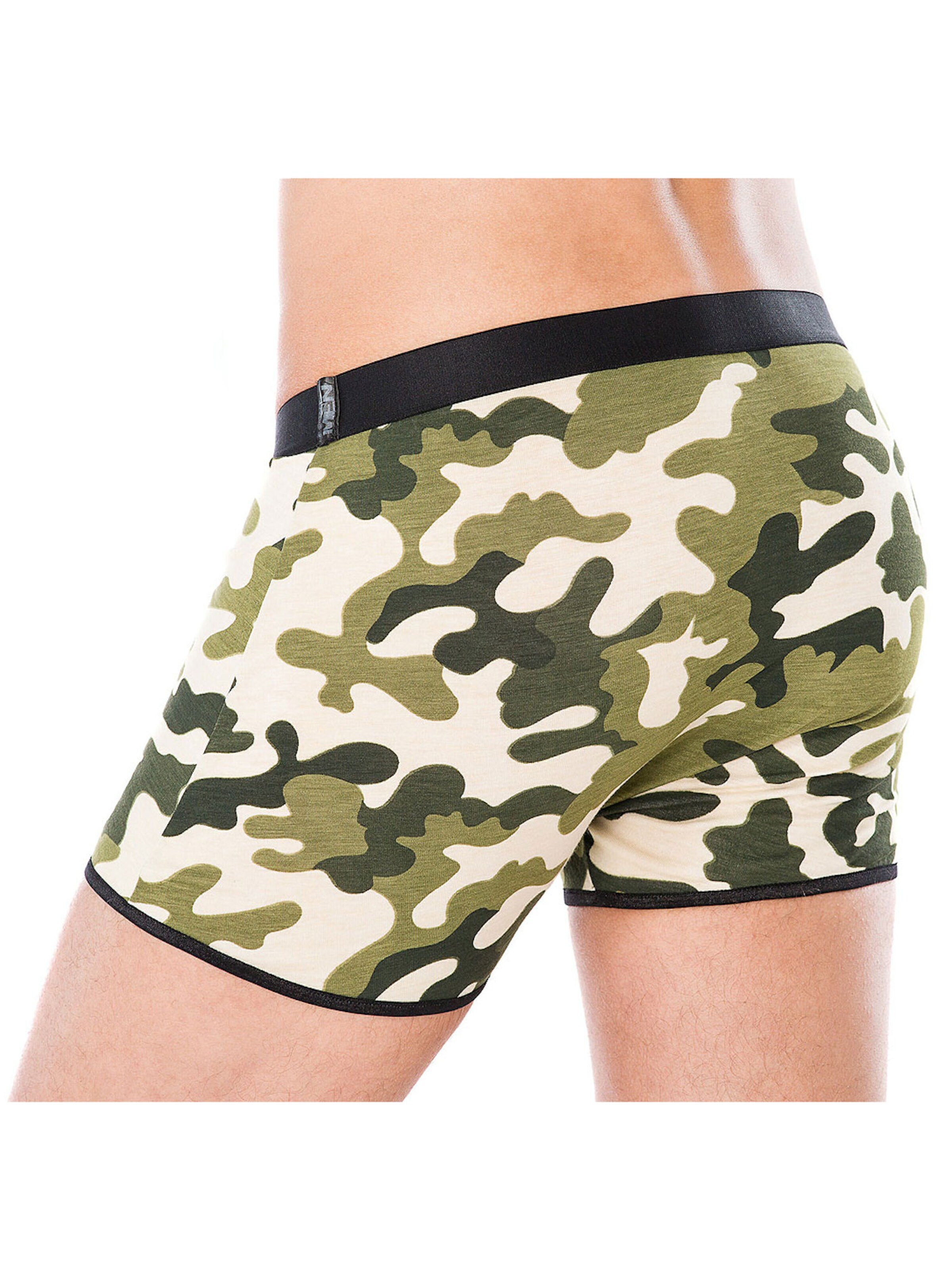 Andalea Boxer shorts 'Camouflage' in Green