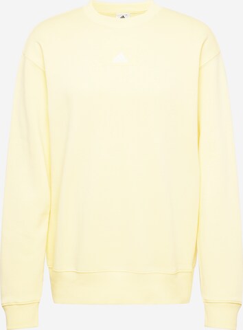 ADIDAS SPORTSWEAR Athletic Sweatshirt 'Essentials Feelvivid  Fleece Drop Shoulder' in Yellow: front