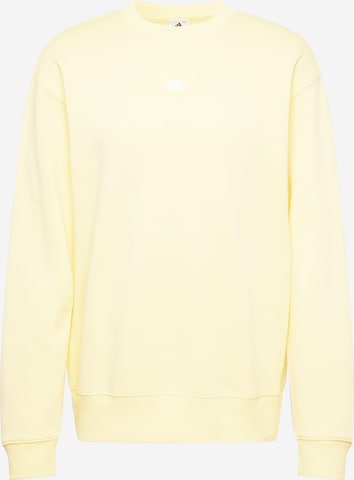 ADIDAS PERFORMANCE Sports sweatshirt in Yellow: front
