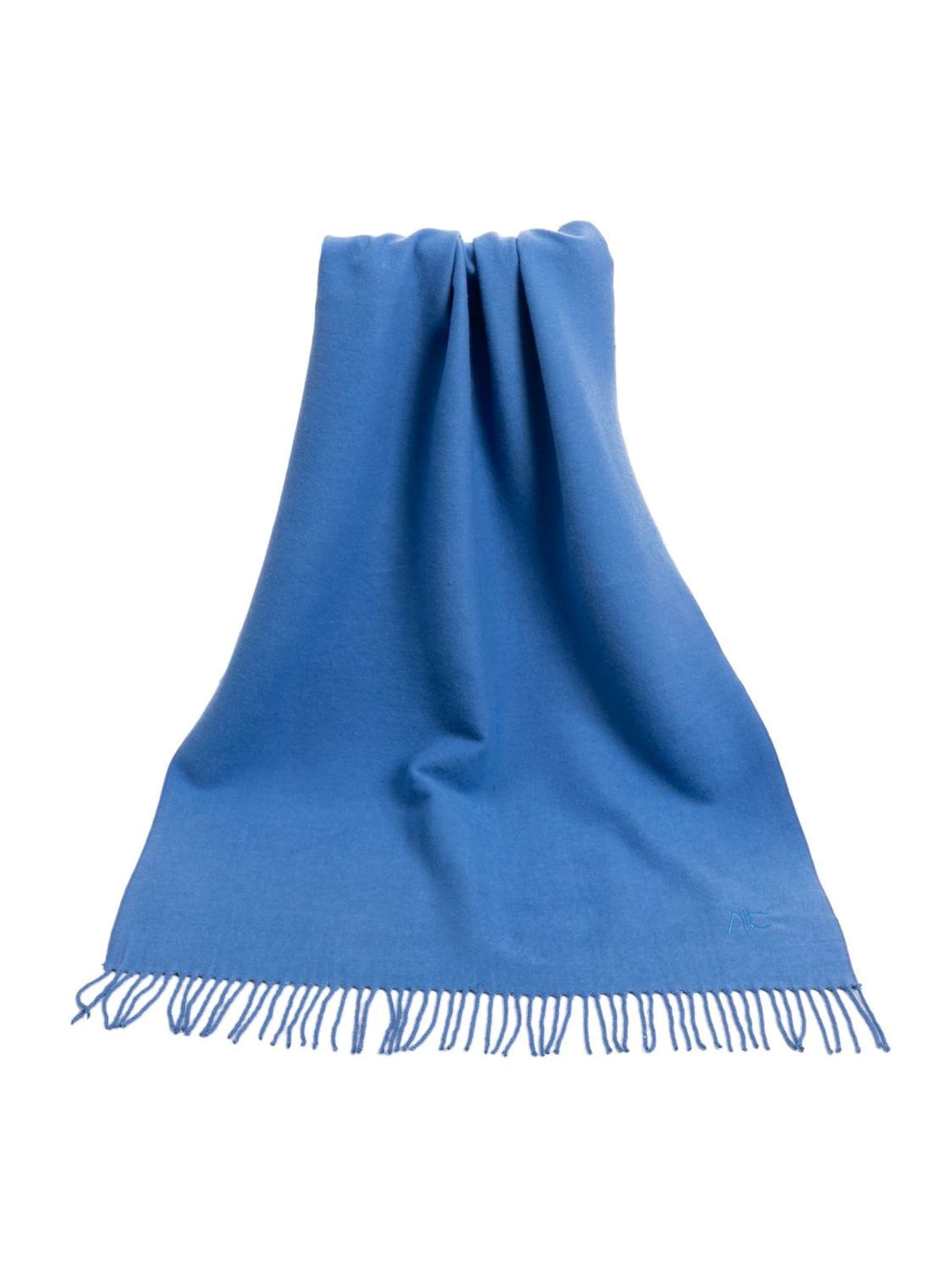 alberto cabale Schal 'Recto-Verso' in Blau: Vorderseite