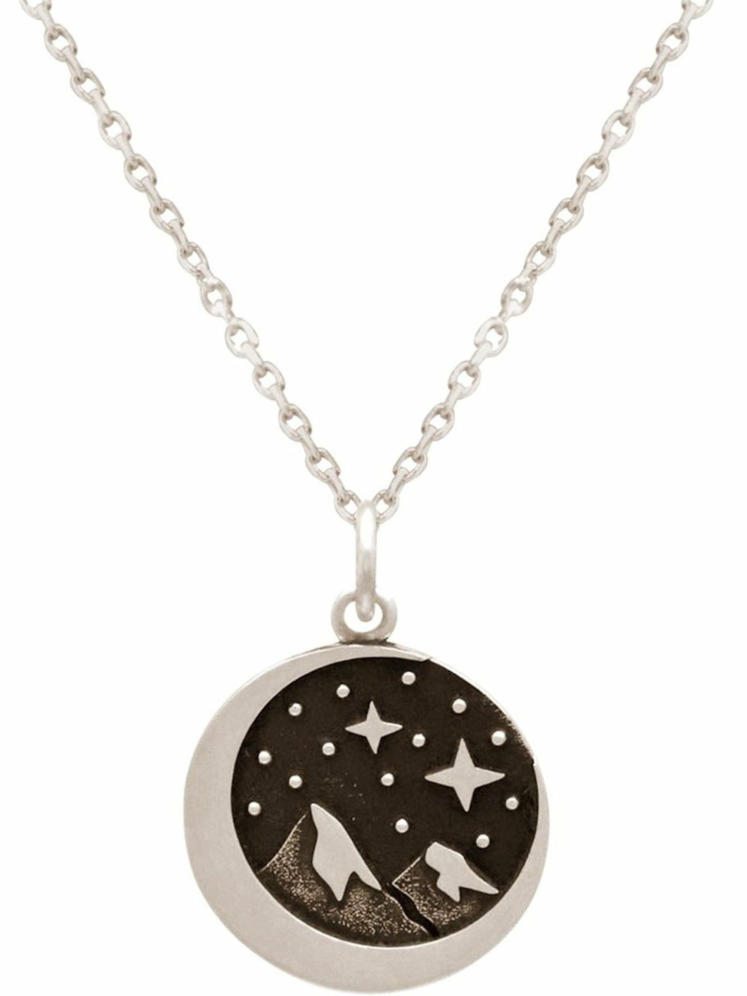 Gemshine Necklace 'Berge' in Silver