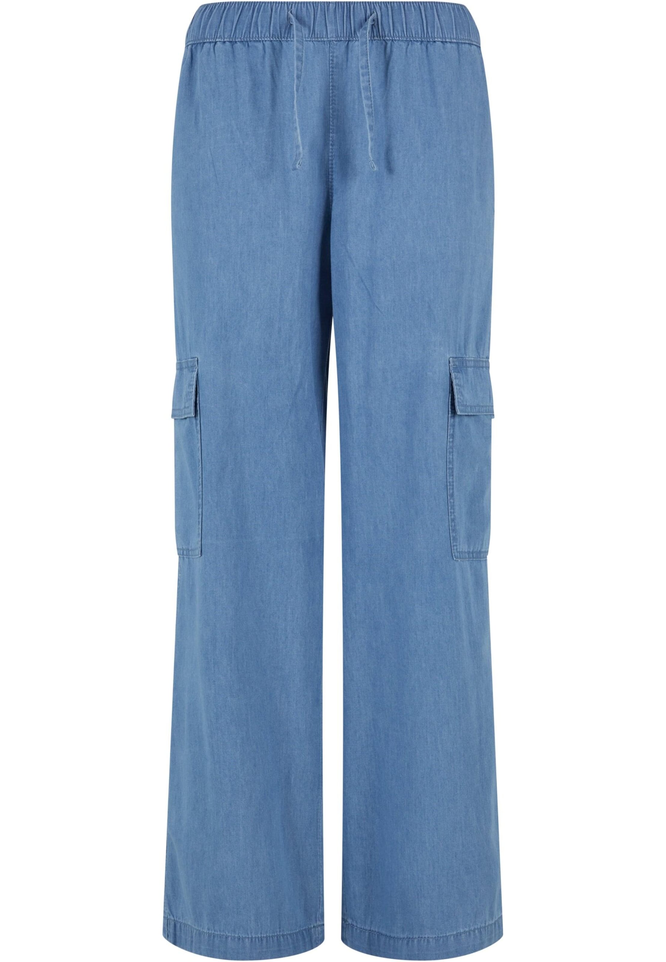 zils Urban Classics Vaļīgs piegriezums Kargo džinsi: no priekšpuses