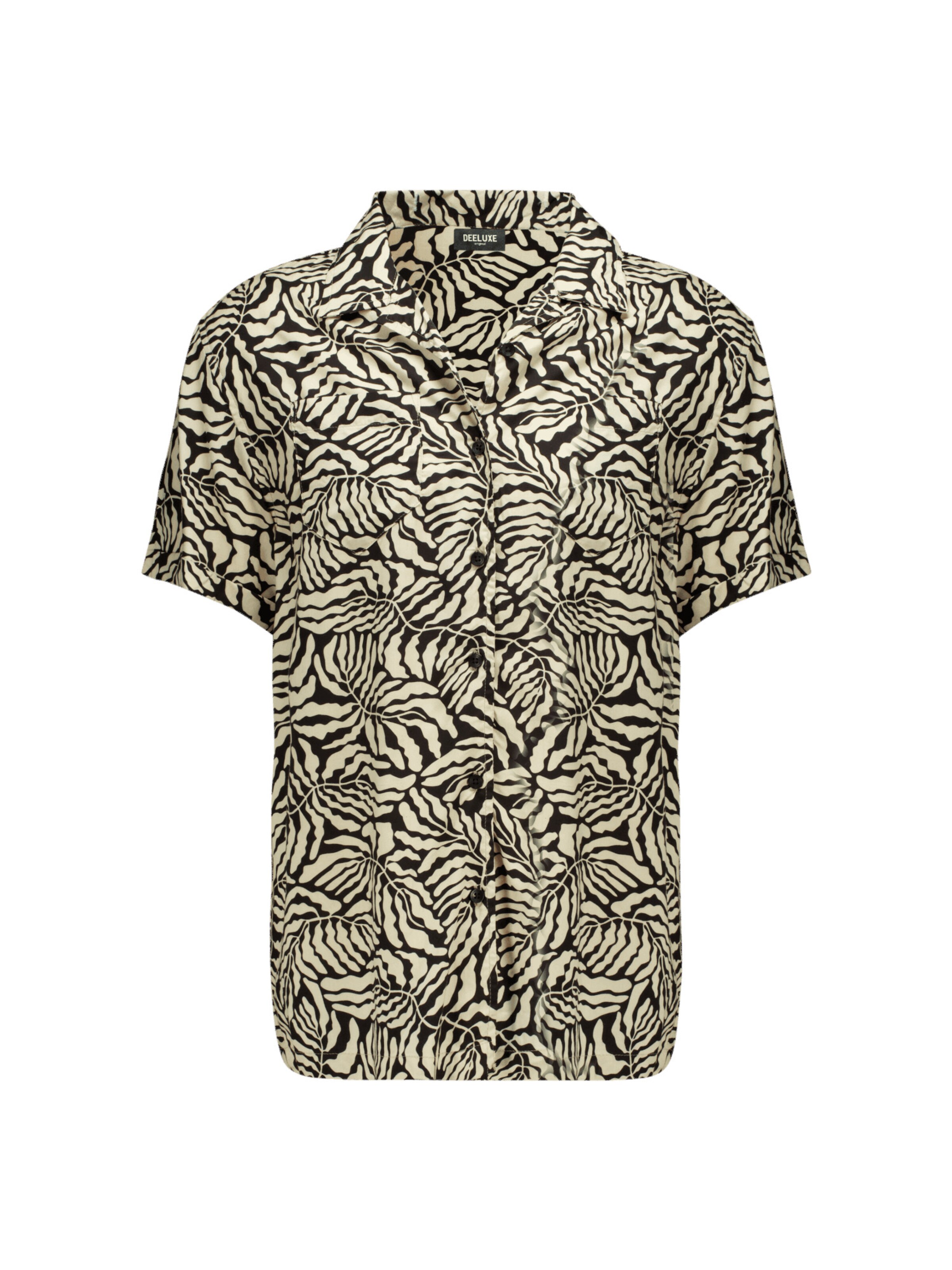 Coupe regular Chemise 'Josias' Deeluxe en noir : devant