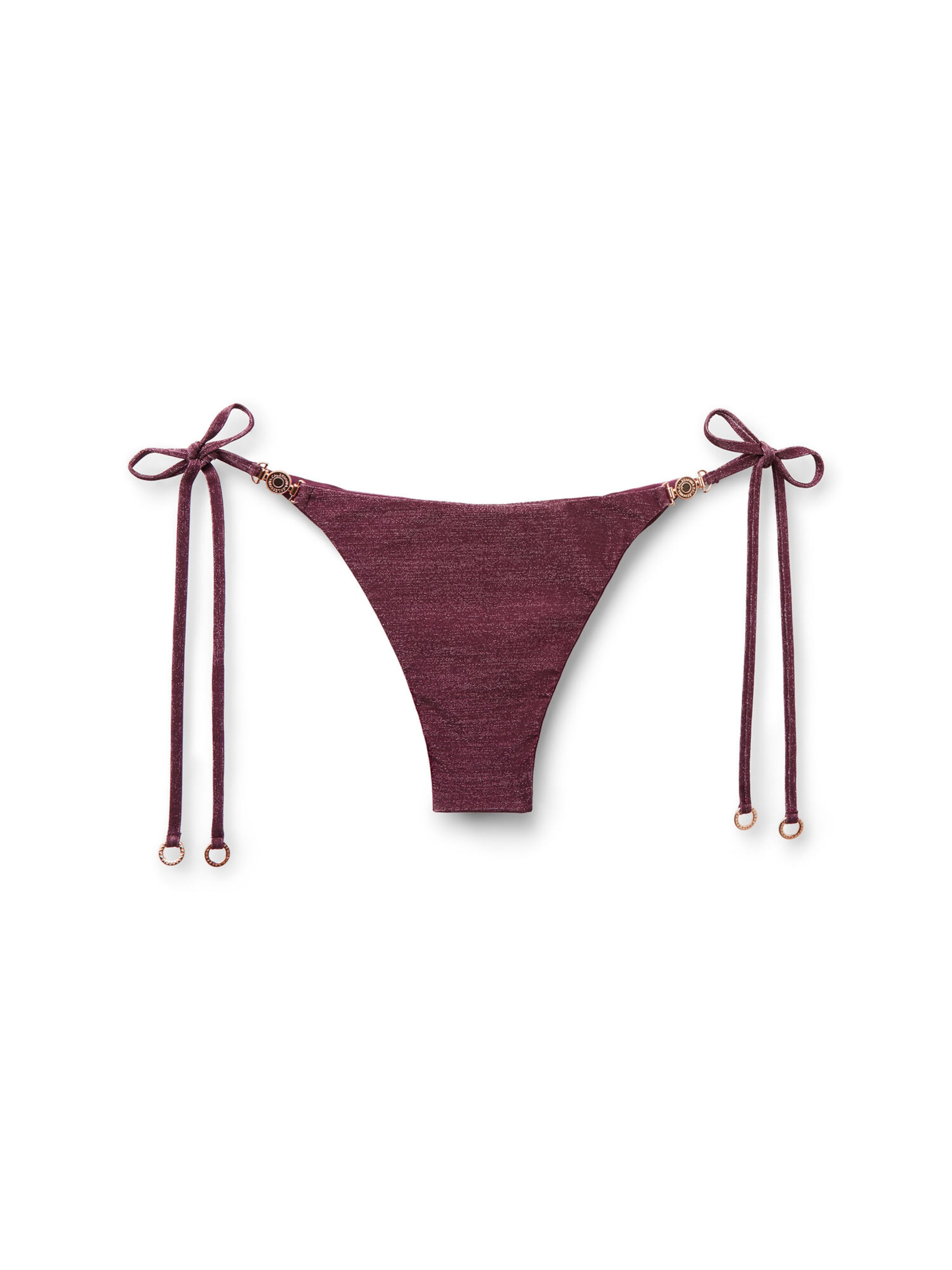 CALZEDONIA Bikinihose 'Golden Glow' in Rot: Vorderseite