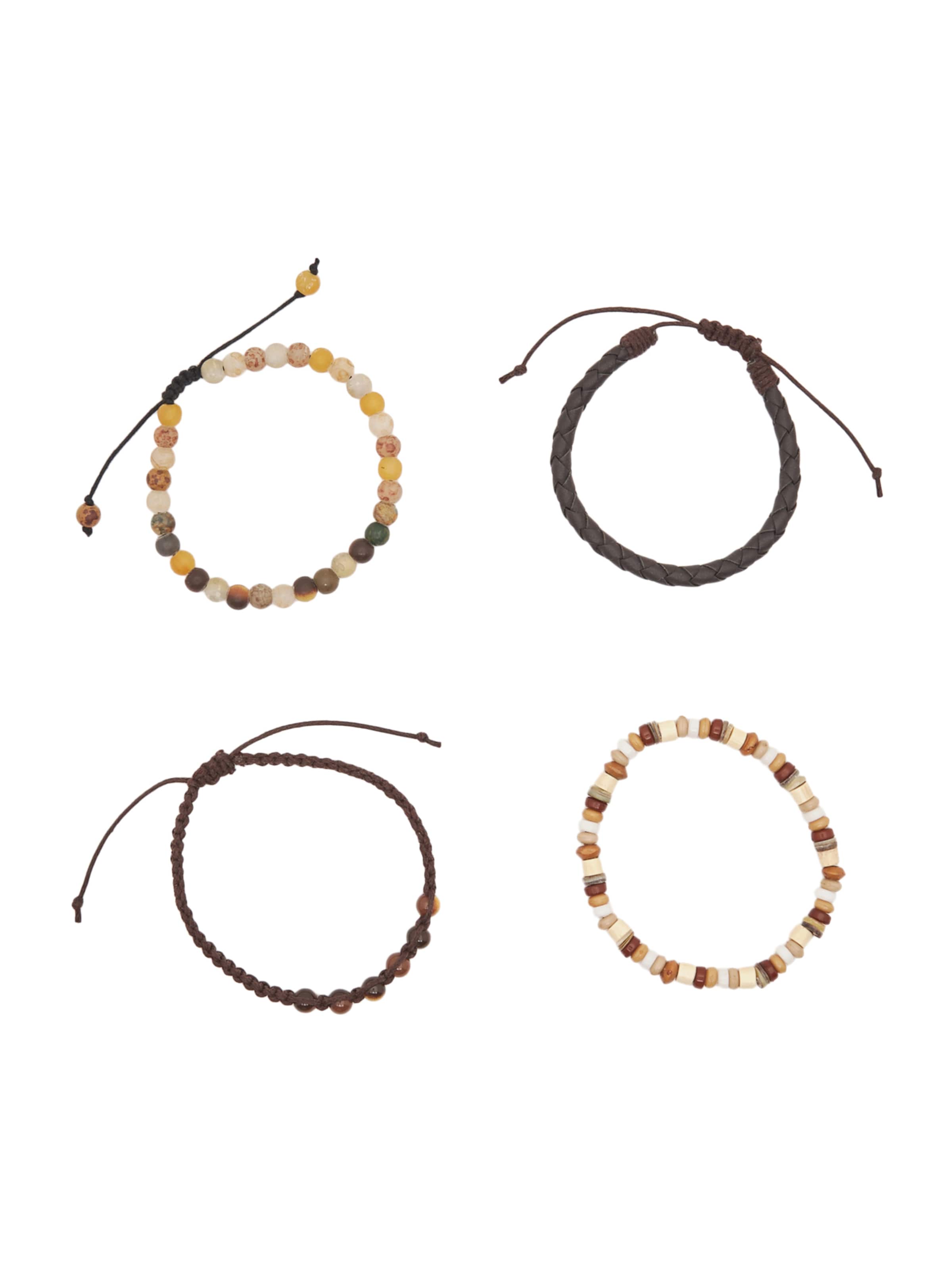 Pull&Bear Armband in beige / braun / hellbraun / dunkelbraun, Produktansicht