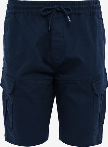 Threadbare Regular Cargo Pants in Blue: front