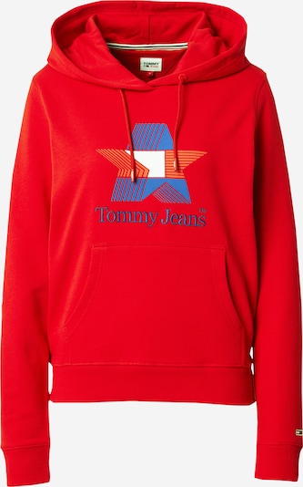 Tommy Jeans Sportisks džemperis, krāsa - karaliski zils / sarkans / balts, Preces skats