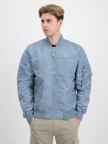 ALPHA INDUSTRIES Prehodna jakna | modra barva: sprednja stran