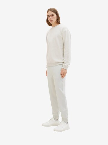 TOM TAILOR DENIM Tapered Pants in White