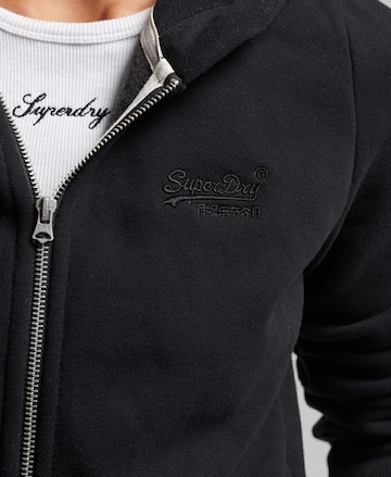 Superdry Zip-Up Hoodie in Black