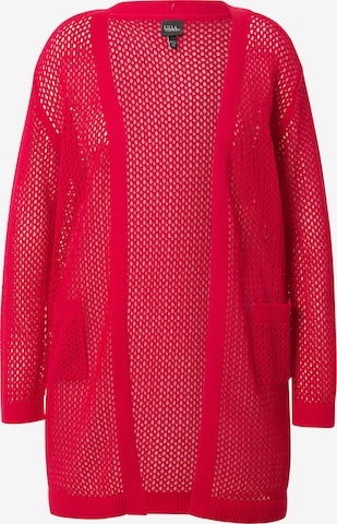 Cardigan Ulla Popken en rouge : devant