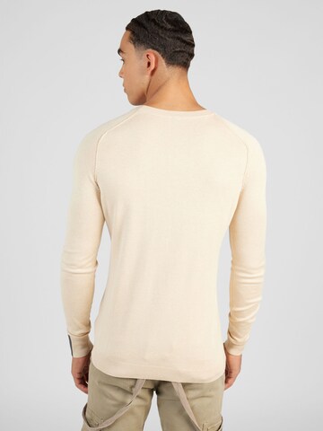 Key Largo Pullover 'MST PROJECT' in Beige