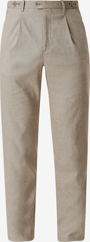 s.Oliver BLACK LABEL Pleat-Front Pants in Brown: front