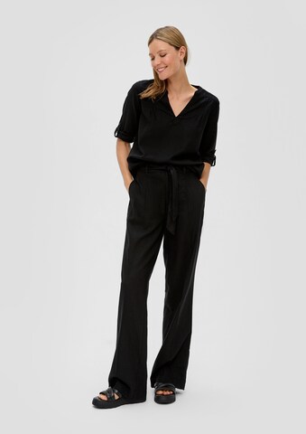 s.Oliver Wide leg Trousers in Black